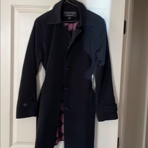 Black trench coat.  Ladies medium